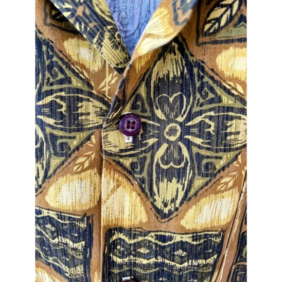 Vintage 1970s Mens Hawaiian button Shirt Aloha Republic Size Large - Picture 8 of 15